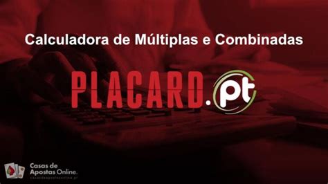 Calculadora de Multiplas Combinadas Placard .